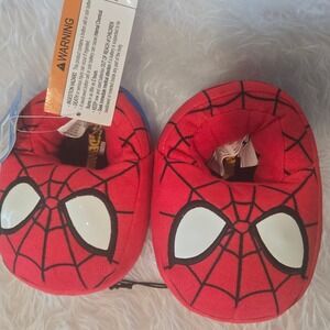 Kids Marvel‎ Spiderman Slippers Red Blue Size 5-6 Toddler